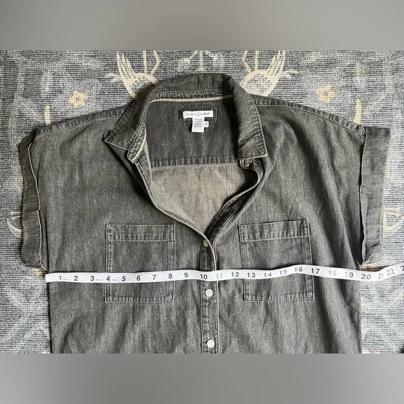 Carbon2Cobalt Gray Denim Dress - Picture 4 of 6